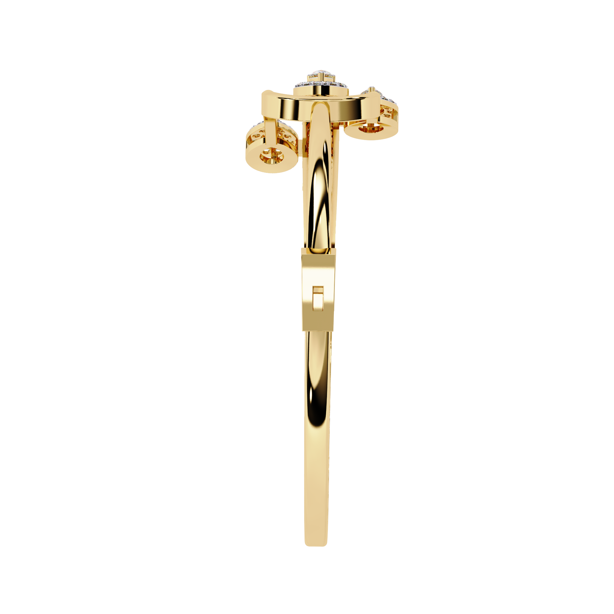 Solitairekart 0.73ct Geometric Diamond Accent Bracelet-HI Color, VS-SI Clarity